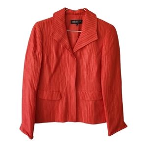 Jones New York collection petite blazer deep orange size 2 petite